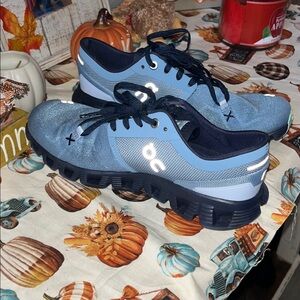 On Clouds Women's Athletic Shoes in Blue and Navy